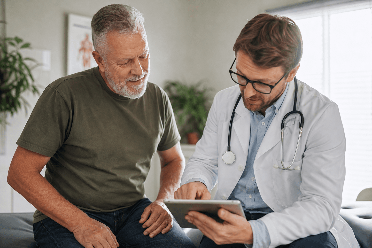 Veteran standing taller with easier posture after back and neck pain care